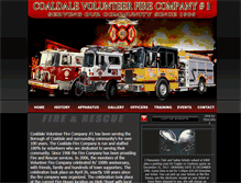 Tablet Screenshot of coaldalefire.com